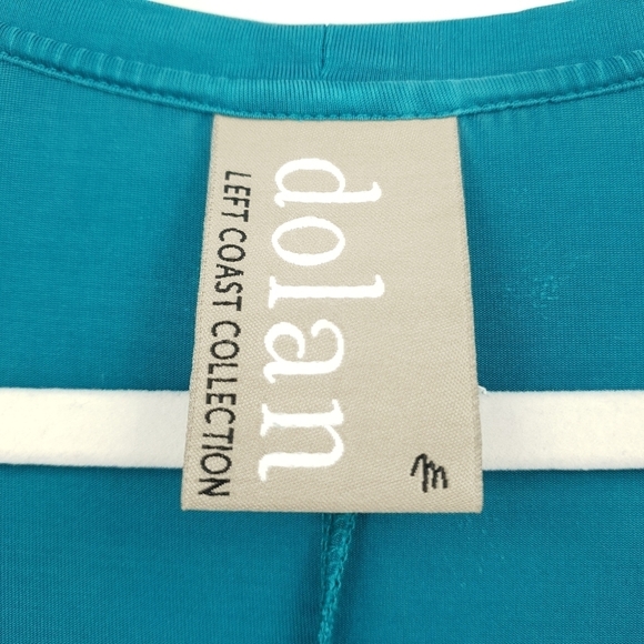 Dolan Left Coast Collection‎ Turquoise Shirt Dress Gauzy Skirt Women's Medium - Picture 5 of 11